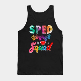 SPED Squad Special Education Teacher Squad Gift for Teacher Tank Top